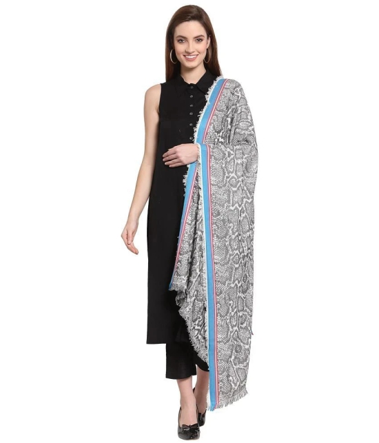 Anekaant Black Abstract Shawl - Single