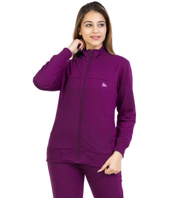 YHA Fleece Women''s Zippered Sweatshirt ( Purple ) - None