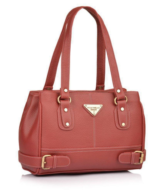 Fostelo - Maroon  PU Shoulder Bag - Maroon