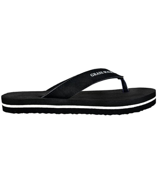 GRASS WALK - Black Women's Thong Flip Flop - None