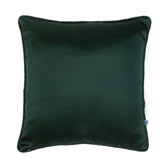 Pichwai Divine Cow Printed Green Velvet Cushion Cover  16 X 16