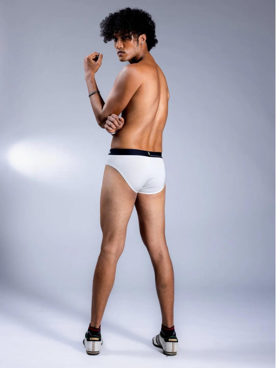 Men's Briefs - Ivory-2XL