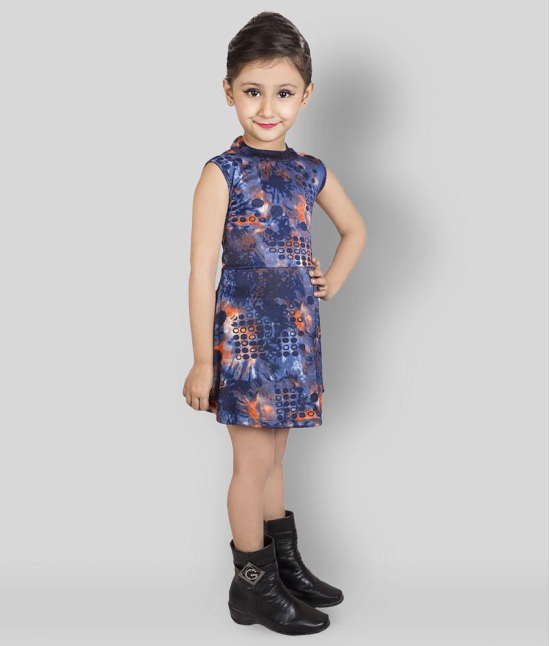 Addyvero - Multicolor Cotton Blend Girls A-line Dress ( Pack of 1 ) - None