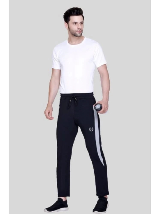 LEEBONEE Black Polyester Mens Trackpants ( Pack of 1 ) - None