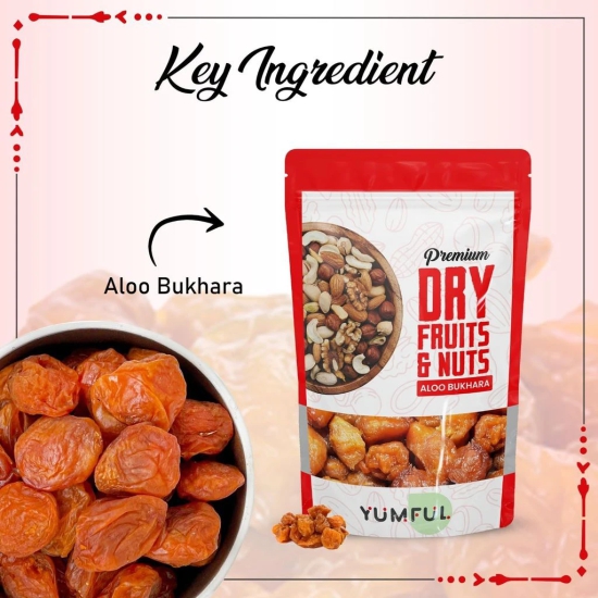 Yumful Aloo Bukhara, Dried Plum in Dry Fruits, Aloo bokra, Dried Plums, Dried Plum Jumbo, Dried Plum in Dry Fruits, Alpakoda Pazham - 250gms