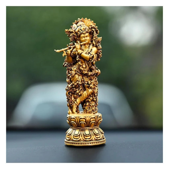 Artarium Handcrafted Lord Krishna Idol Laddu Gopal Murti kanha Ji Murti for Car Dashboard Home Decor Pack of 1