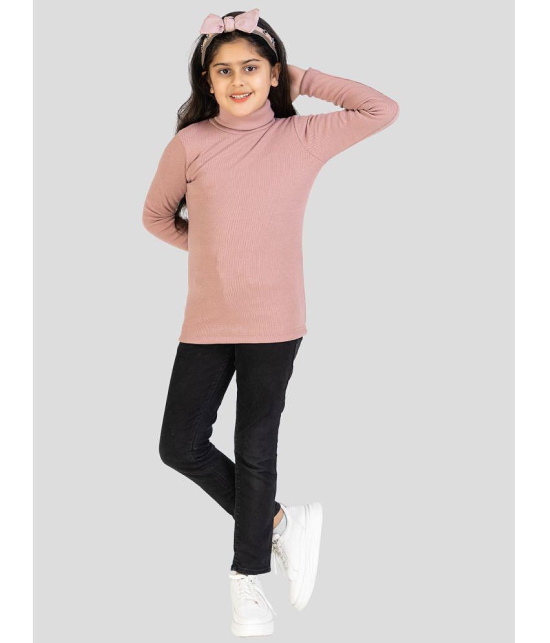 YHA - Pink Woollen Girls T-Shirt ( Pack of 1 ) - None