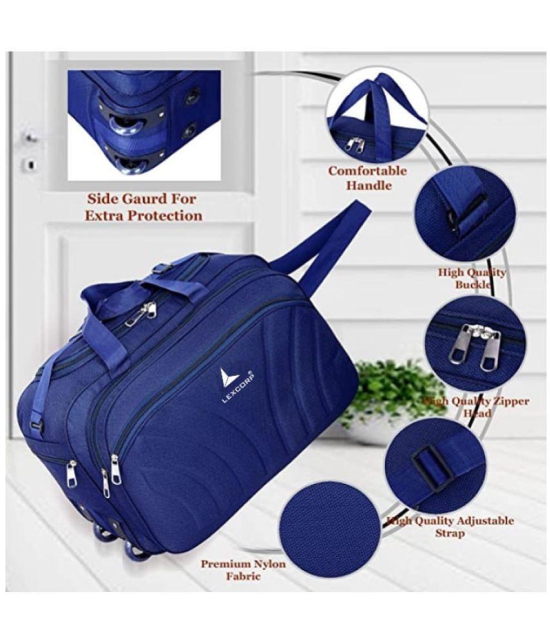 LEXCORP - Blue Polyester Duffle Bag - Onesize