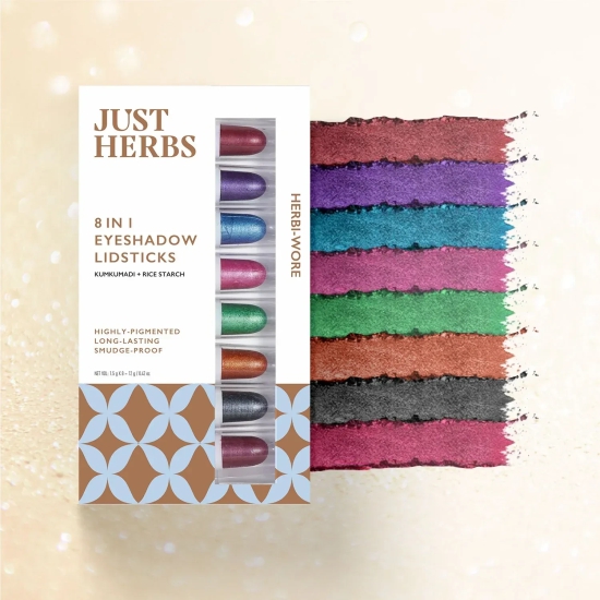 8 in 1 Eyeshadow Lidsticks (Available in 2 Variants) - Just Herbs