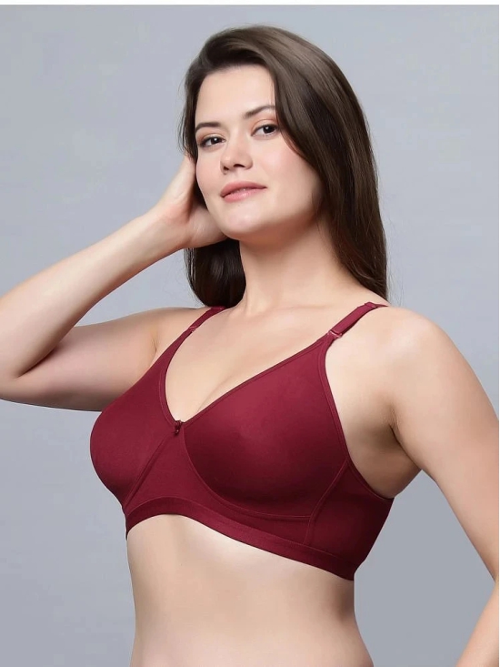 IN CARE LINGERIE Maroon Cotton Non Padded Womens Everyday Bra ( Pack of 1 ) - None