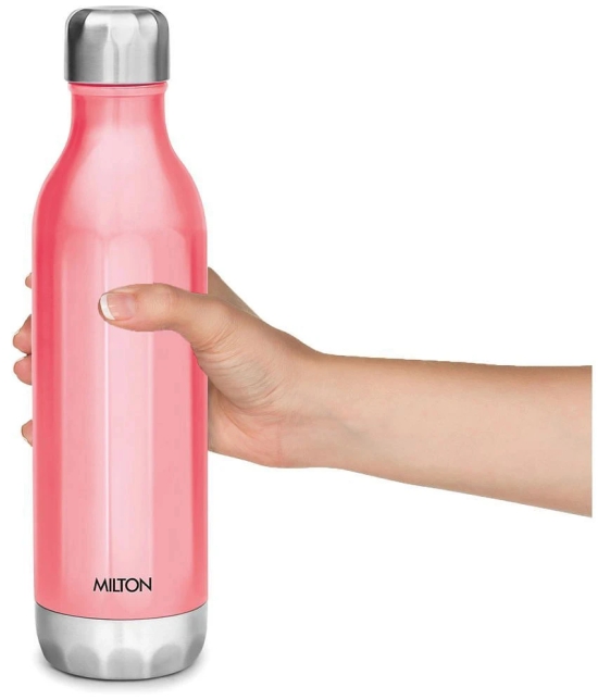 Milton Bliss 600 Thermosteel Hot and Cold Water Bottle, 500 mL, Pink - Pink