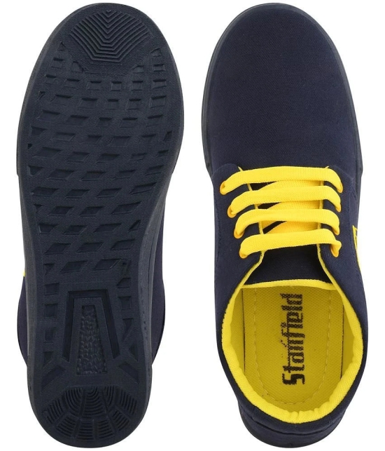 Stanfield CANVAS MEN SHOES - Blue Mens Sneakers - None