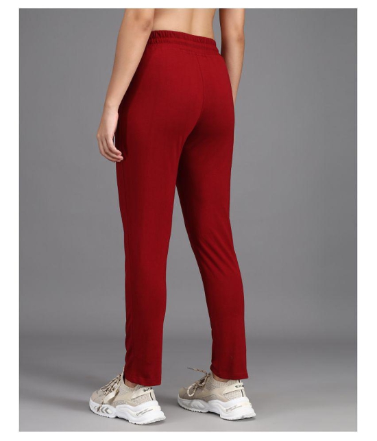 Addyvero - Red Cotton Blend Womens Running Trackpants ( Pack of 1 ) - 30