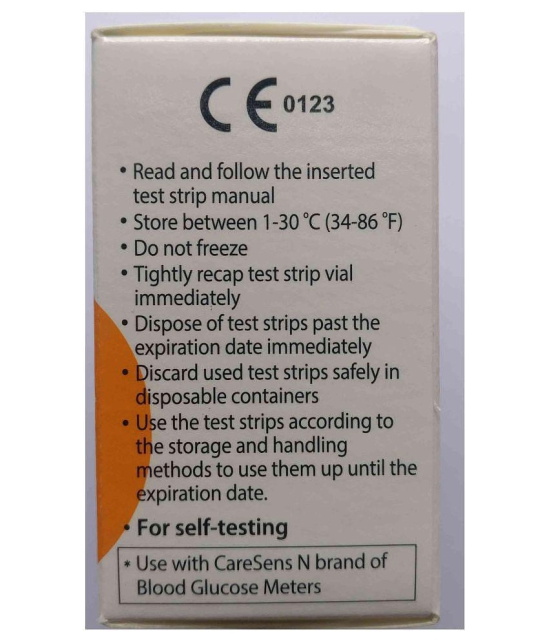 Caresens n Blood Sugar Test strips Expiry: May 2024