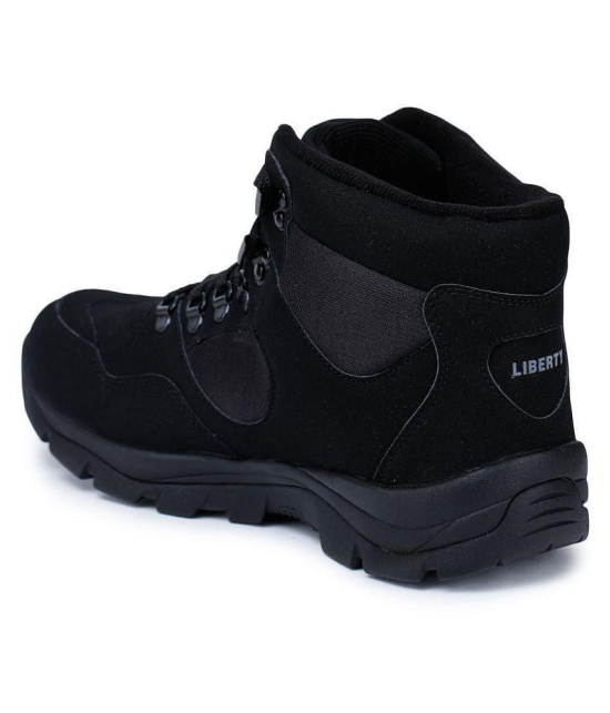 Liberty High Ankle Black Safety Shoes - 9