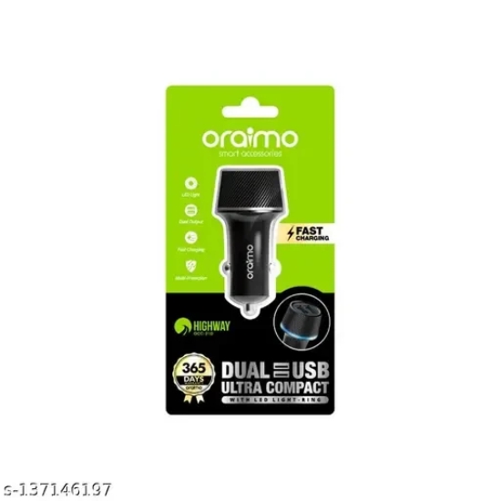 Oraimo OCC-21D CAR CHARGER Highway (Black)