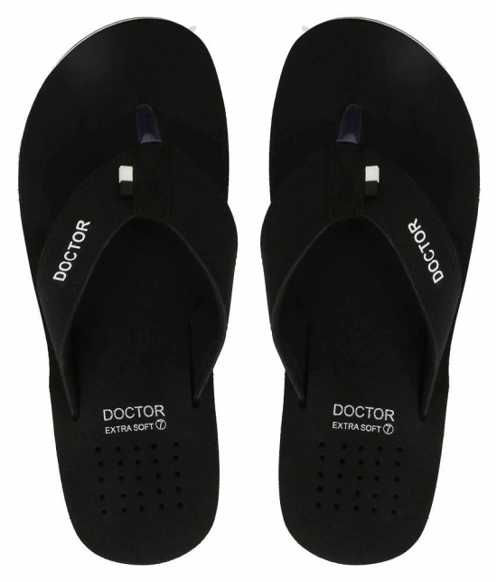 DOCTOR EXTRA SOFT - Black  Rubber Daily Slipper - None