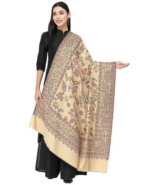 Anekaant Beige Self Design Shawl - ( Pack of 1 ) - Beige