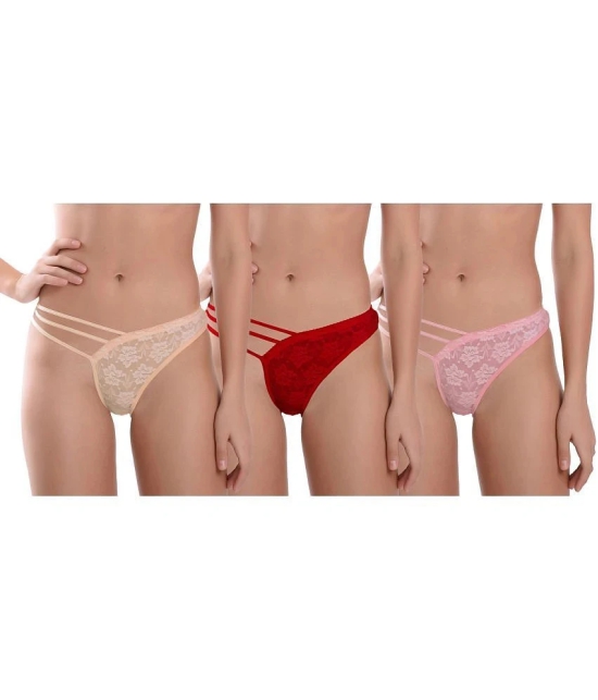 Madam Lace Bikini Panties - Pack of 3 - XL