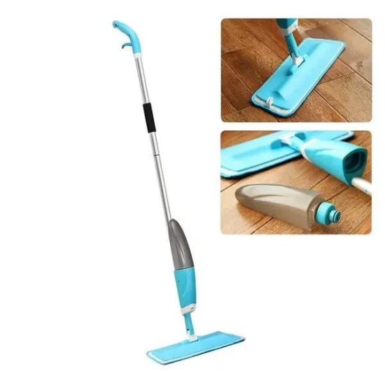 Stainless Steel Microfiber Floor Cleaning Spray Mop with Removable Washable Cleaning Pad and Integrated Water Spray Mechanism,360 Degree Easy Floor Cleaning (MULTICOLOUR)