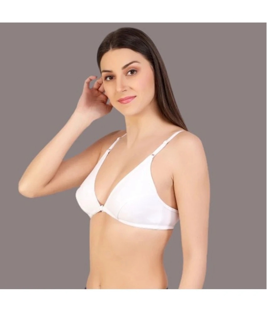 Desiprime - Multicolor Cotton Non Padded Womens Everyday Bra ( Pack of 2 ) - None