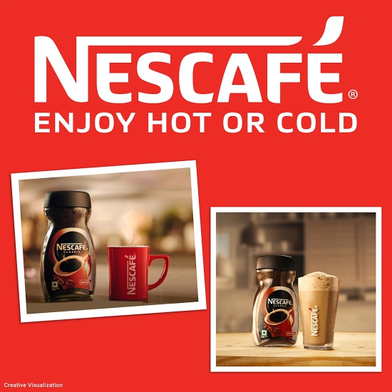 Nescafe Classic Coffee - 100% Pure, Rich, Soluble Powder, No Preservatives, 4 G