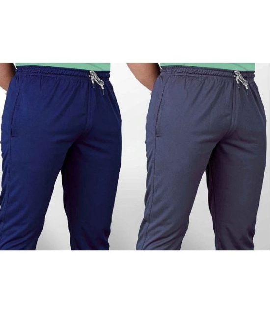 Leavess Multicolor Polyester Mens Trackpants ( Pack of 2 ) - None