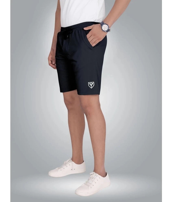 Septem Dark Grey Polyester Mens Gym Shorts ( Pack of 2 ) - None