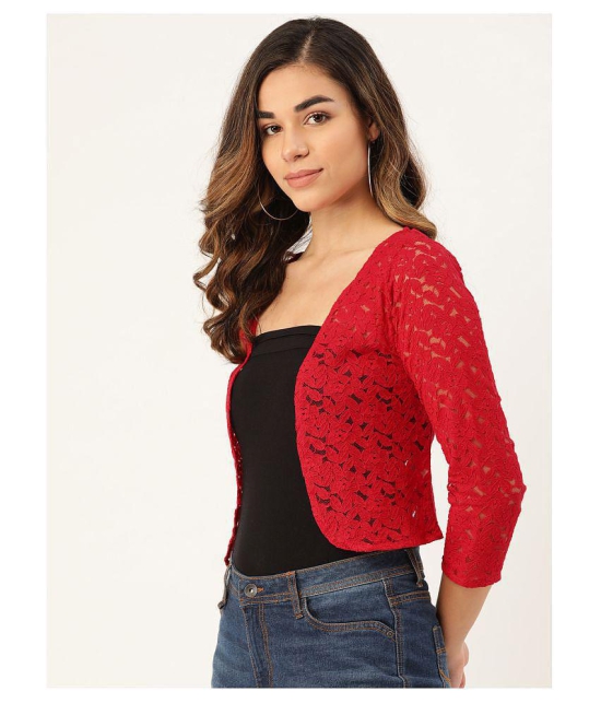 Rute Cotton Shrugs - Red - XL