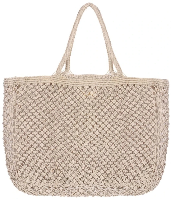 sapis - Off White Jute Shoulder Bag - Off White