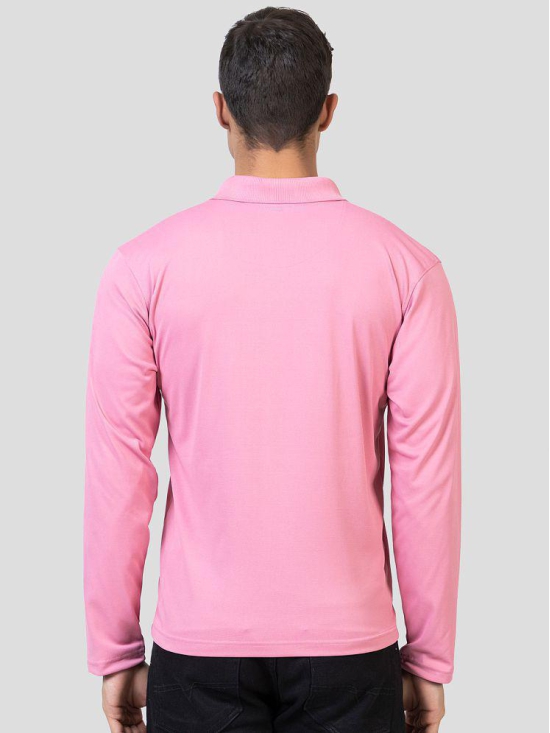 YHA - Pink Cotton Blend Regular Fit Mens Polo T Shirt ( Pack of 1 ) - None