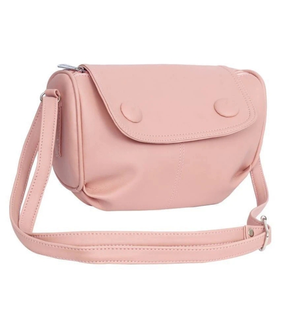 Leather Land - PeachPuff  PU Sling Bag - PeachPuff