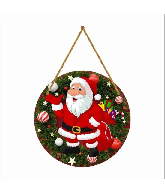 Saf Wood Christmas wall hanging Wall Sculpture Multi - Pack of 1