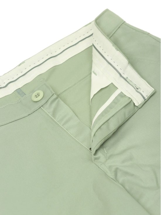 Indian Needle Mens Casual Cotton Solid Cargo Pants-36 / Green