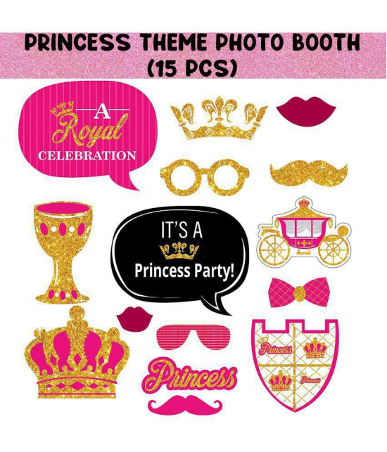 Party Propz Princess Theme Photo Booth Props For Princess Birthday Party Supplies Or Girls Birthday Decoration