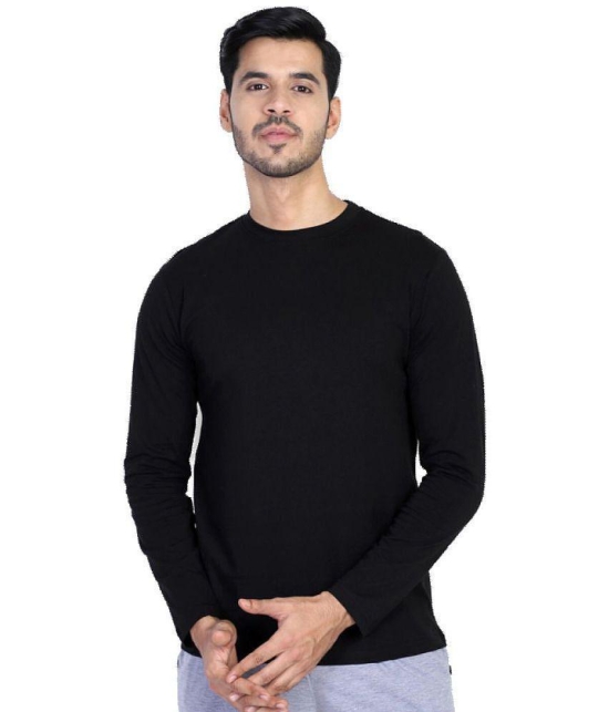 DYCA - Black Cotton Regular Fit Men''s T-Shirt ( Pack of 1 ) - None