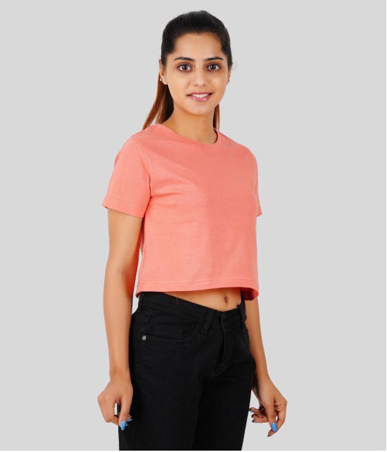 ferocious - Pink Cotton Women's Crop Top ( Pack of 1 ) - None