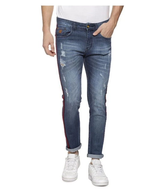 Campus Sutra Blue Slim Jeans - None