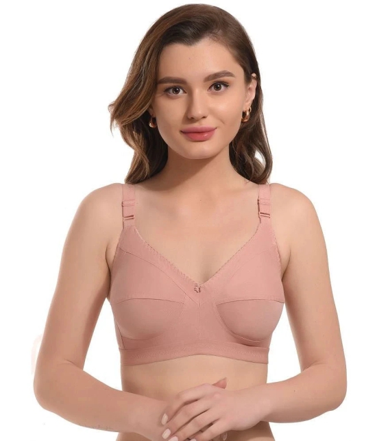 Elina Pack of 1 Cotton Womens Minimizer Bra ( Peach ) DOVE-DARKPEACH - None