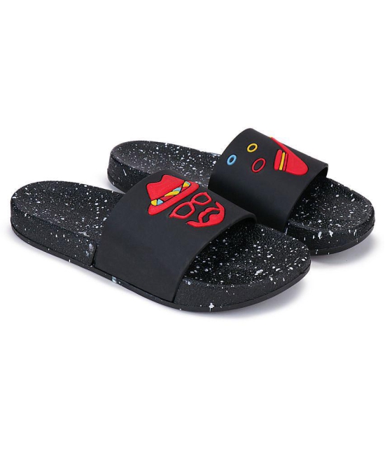 Bersache Black Mens Slide Flip Flop - None