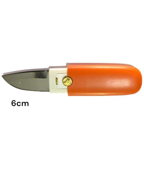 THRIFTKART Beige Stainless Steel Utility Knife Blade Length 6 cm ( Pack of 1 ) - Beige