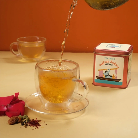 Saffron Kahwa Green Tea - Tea Bags-45 Tea Bags