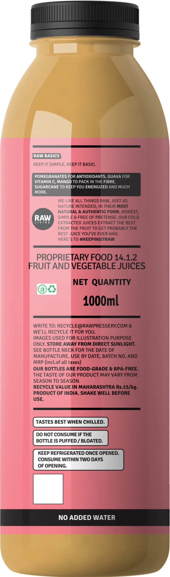 Raw Pressery Mix Fruit, 1 Ltr