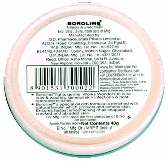 Boroline Antiseptic Ayurvedic Cream 40 Gms