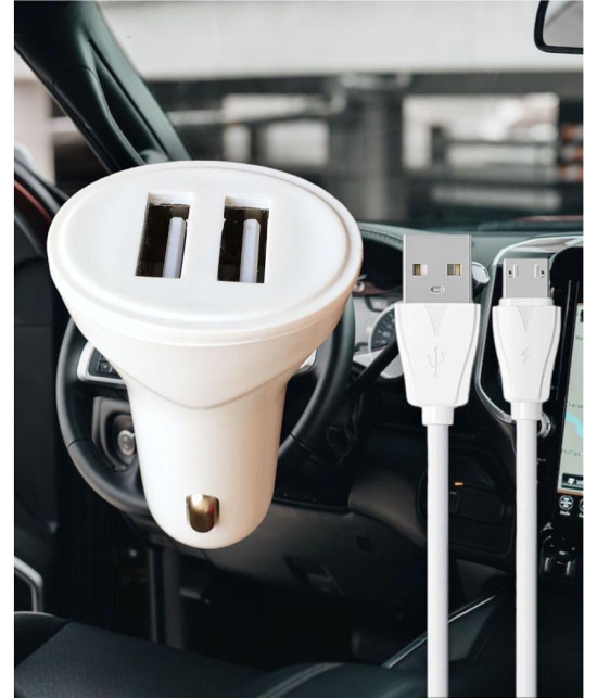 THRIFTKART Car Mobile Charger 3.4A 2USB V8 White