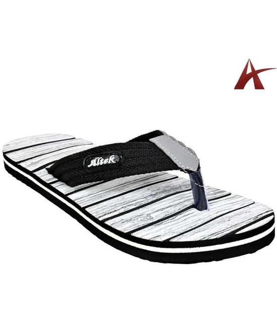 Altek - Gray Mens Thong Flip Flop - None