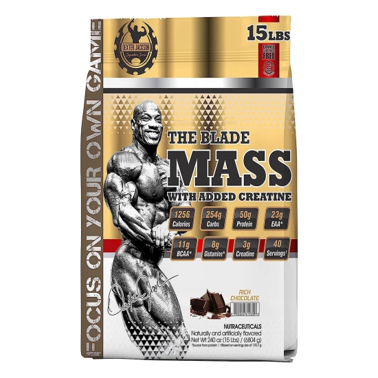 Dexter jackson The Blade Mass, Rich Chocolate Flavour, 15Lbs (6.8kg)