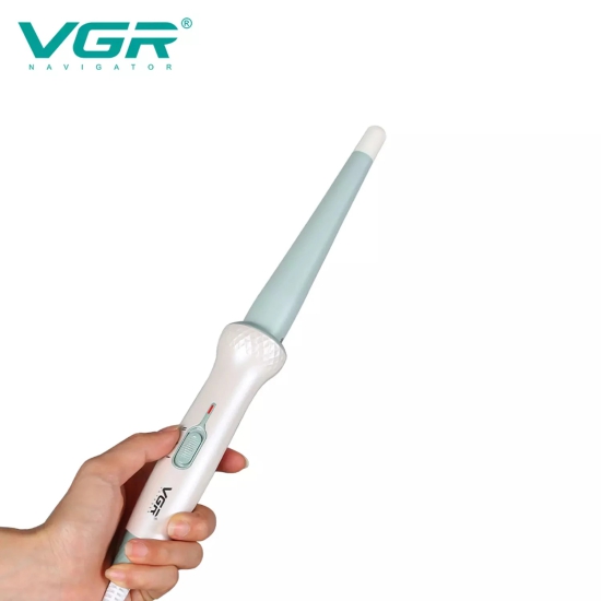 VGR V-596 Hair Curler Iron For Women Green-VGR V-596 Hair Curler Iron For Women, Green