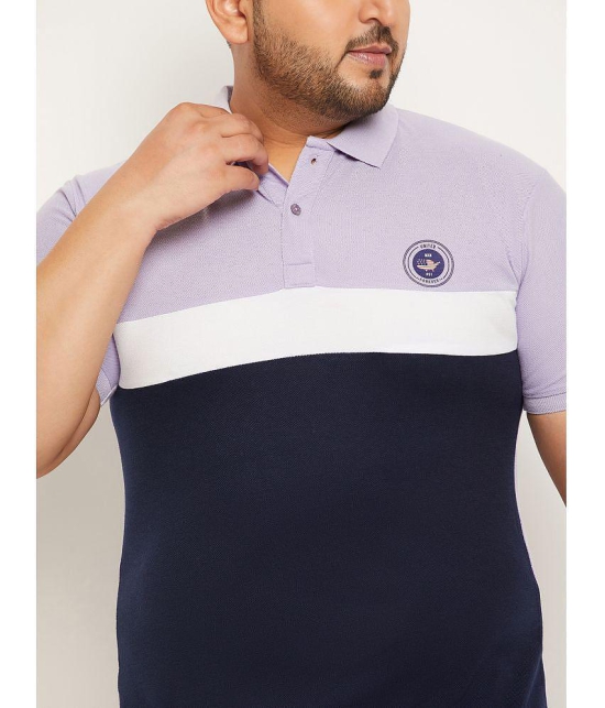 MXN - Lavender Cotton Blend Regular Fit Mens Polo T Shirt ( Pack of 1 ) - None