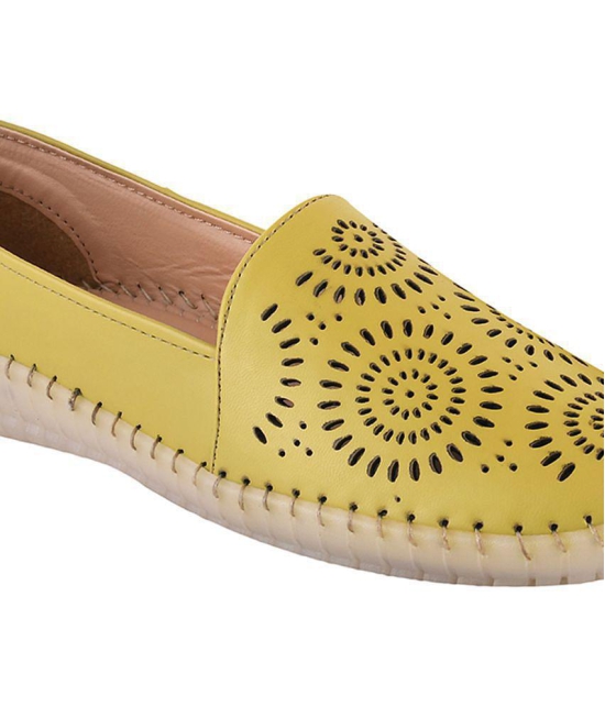 Shoetopia Yellow Women''s Loafers - None